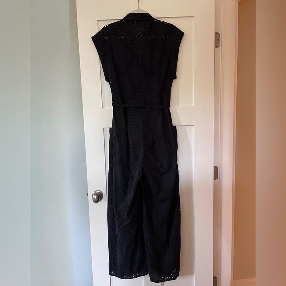 Zara Jumpsuit With Cutwork Embroidery Limited Edition Black - Picture 7 of 7
